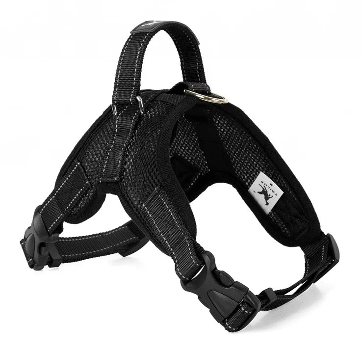 TAILUP Reflective Dog Harness Mesh Black Small